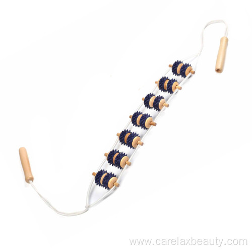 Wooden Back Beads Belt Massager